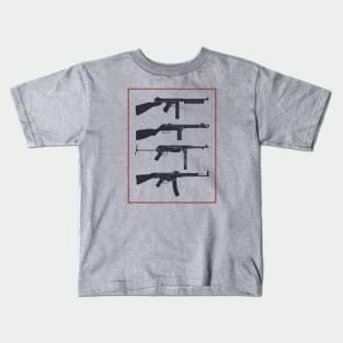 WW2 Iconic Weapons Kids T-Shirt